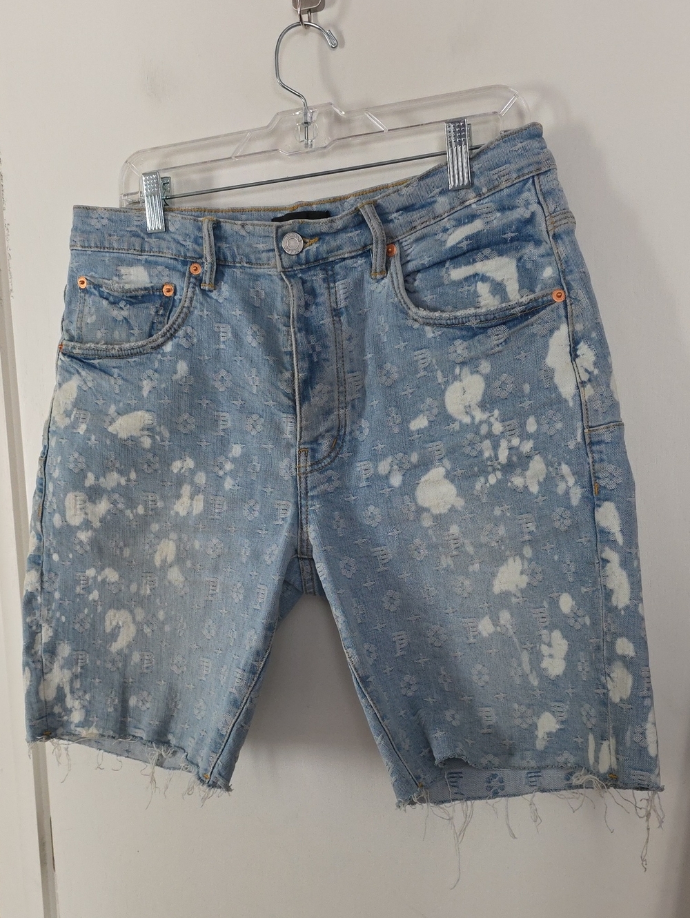 Purple Brand Distressed Denim Cutoff Shorts 34 Waist Awesome